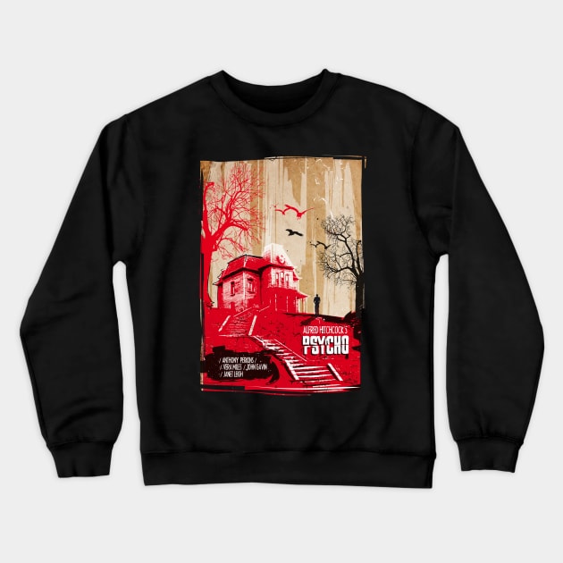 Psycho art movie inspired Crewneck Sweatshirt by 2ToastDesign